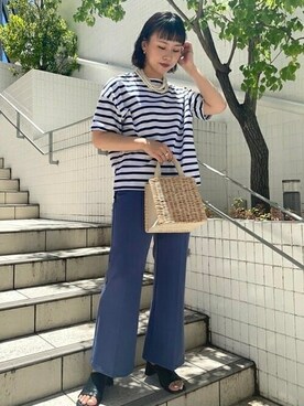 Ray BEAMSさん（レディース・158cm）の夏コーディネート