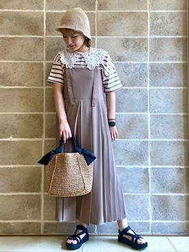 Ray BEAMSさん（レディース・163cm）の夏コーディネート