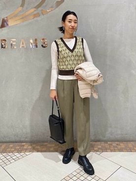 Ray BEAMSさん（レディース・164cm）の秋コーディネート