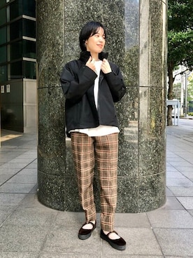 「RBS」｜「アイテム（ブルゾン）」を使った、Ray BEAMSさん（レディース・160cm）の秋コーディネート