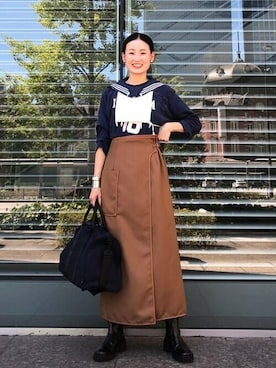 Ray BEAMSさん（レディース・168cm）の秋コーディネート