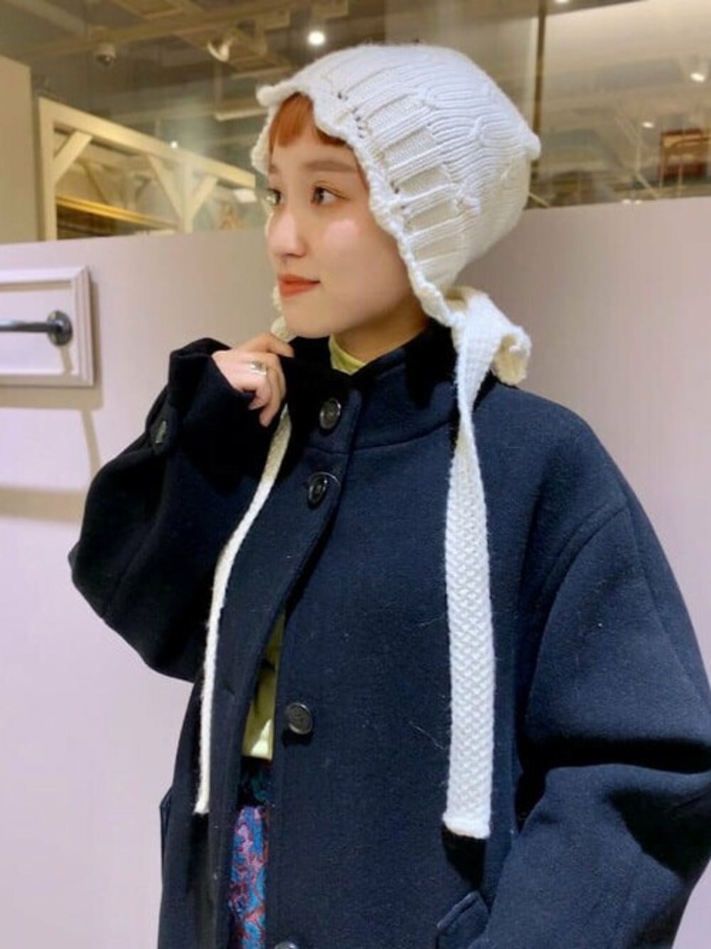 Ray BEAMS / ニット ボンネット 帽子を使った人気ファッション