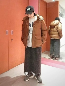 Ray BEAMSさん（レディース・156cm）の冬コーディネート