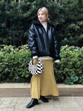 Ray BEAMSさん（レディース・158cm）の冬コーディネート