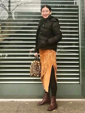 Ray BEAMSさん（レディース・168cm）の冬コーディネート