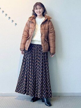 FUMIE TANAKA × Ray beams 刺繍ギャザースカート