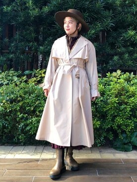 Ray BEAMSさん（レディース・158cm）の冬コーディネート