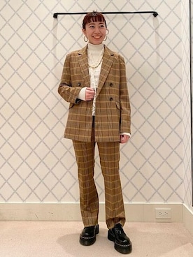 「BEAMS BOY（ビームスボーイ）のBEAMS BOY / 2WAY レース アームカバー（付け襟）」を使った、Ray BEAMSさん（レディース・153cm）の冬コーディネート