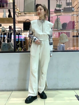 Ray BEAMSさん（レディース・159cm）の冬コーディネート