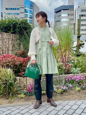 Ray BEAMSさん（レディース・158cm）の冬コーディネート