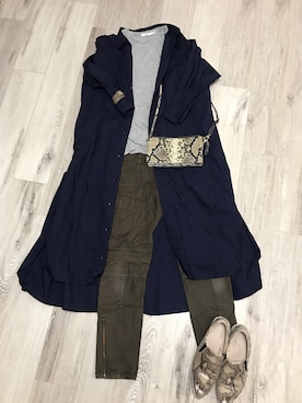 「アイテム（スリッポン、その他）」を使った、NeLさん（レディース・159cm）の春コーディネート