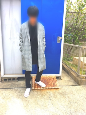 「BACK NUMBER（バックナンバー）のアイテム（スウェット）」を使った、利武さん（メンズ・166cm）の春コーディネート