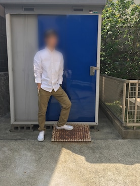 「VISION（ヴィジョン）のアイテム（腕時計）」を使った、利武さん（メンズ・166cm）の春コーディネート