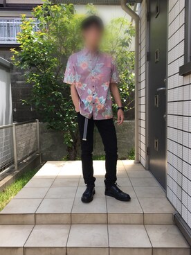 「VISION（ヴィジョン）のアイテム（腕時計）」を使った、利武さん（メンズ・166cm）の春コーディネート