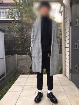 「EMMA  CLOTHES」｜「アイテム（その他シューズ）」を使った、利武さん（メンズ・166cm）の冬コーディネート