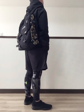 「BEN DAVIS（ベンデイビス）のアイテム（バックパック/リュック）」を使った、41さん（メンズ・160cm）の春コーディネート