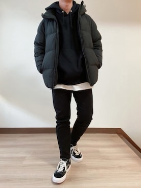 「ZOZO（ゾゾ）のアイテム」を使った、41さん（メンズ・160cm）の冬コーディネート