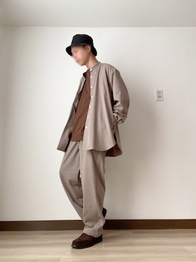 「アイテム（帽子）」を使った、41さん（メンズ・160cm・30代）の春コーディネート