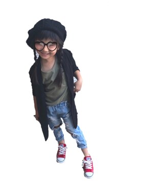 「公園コーデ」｜「アイテム（その他アウター）」を使った、Michael/h&sさん（キッズ・120cm）の秋コーディネート