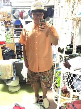 「アイテム（スリッポン）」を使った、デシャレの人（月村ひろみ）さん（メンズ・174cm・20代）の夏コーディネート