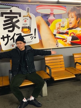 「aditional（アディショナル）のアイテム」を使った、おっくんさん（メンズ・168cm）の春コーディネート