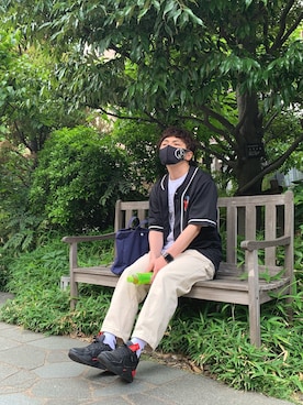 「CANTON（キャントン）のアイテム」を使った、おっくんさん（メンズ・168cm）の春コーディネート