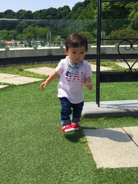 「もうすぐ1歳」｜Ⓜ︎anaさん（キッズ・80cm）の夏コーディネート