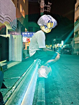 「DRAGON BALL（ドラゴンボール）のアイテム」を使った、#明さん（メンズ・170cm）の夏コーディネート