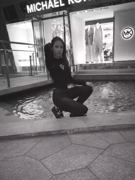 「MY（マイ）のアイテム（パンツ）」を使った、娜姐さん（レディース・155cm）の春コーディネート