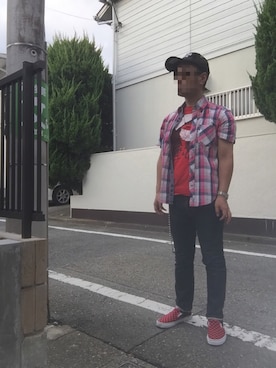 「sonic youth（ソニックユース）のアイテム」を使った、Kouichiさん（メンズ・168cm）の夏コーディネート