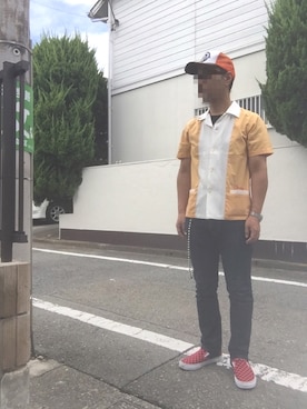 「CHESWICK（チェスウィック）のアイテム」を使った、Kouichiさん（メンズ・168cm）の夏コーディネート