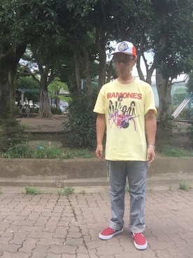 「CHESWICK（チェスウィック）のアイテム」を使った、Kouichiさん（メンズ・168cm）の夏コーディネート