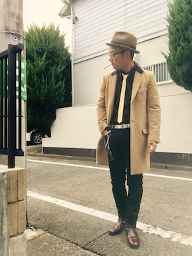 「FLORSHEIM（フローシャイム）のアイテム（ブーツ）」を使った、Kouichiさん（メンズ・168cm）の秋コーディネート