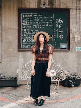 「snidel」｜「アイテム（その他シューズ）」を使った、Zooeyさん（レディース・165cm）の春コーディネート