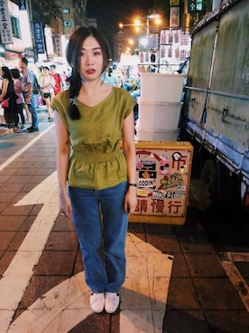「KBF+」｜「アイテム（その他シューズ）」を使った、Zooeyさん（レディース・165cm）の夏コーディネート