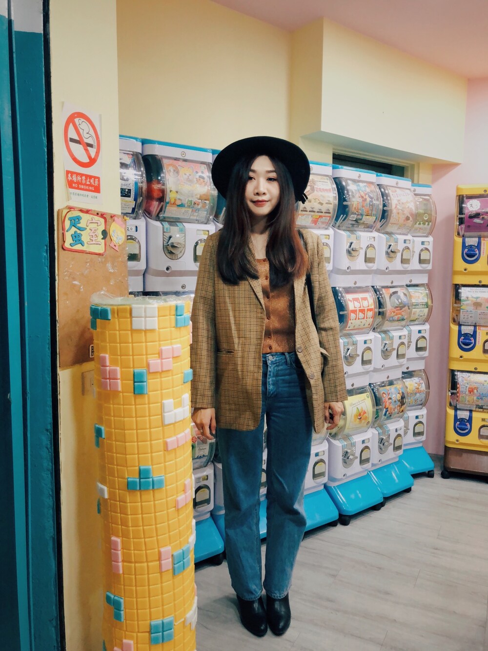 「ootd、outfit、Lily Brown、STYLENANDA、LEPSIM、LEPSIM LOWRYS FARM、JEANASiS、MARC BY MARC JACOBS、lookbook、vintage」｜「LILY BROWNのLily Brown（キャップ、ブラック系）」を使った、Zooeyさん（レディース・165cm）の秋コーディネートの1枚目の写真