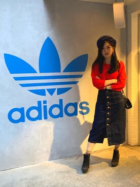 「TESTIFY（テスティファイ）のアイテム」を使った、Zooeyさん（レディース・165cm）の冬コーディネート