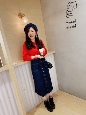 「TESTIFY（テスティファイ）のアイテム」を使った、Zooeyさん（レディース・165cm）の冬コーディネート