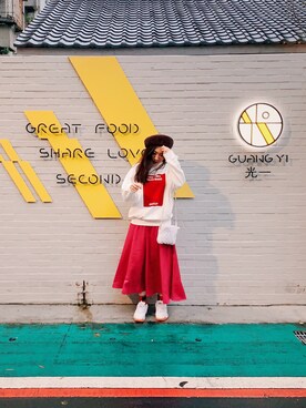 「TESTIFY（テスティファイ）のアイテム」を使った、Zooeyさん（レディース・165cm）の冬コーディネート