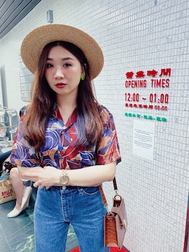 「Marc by Marc Jacobs（マークバイマークジェイコブス）のアイテム（アナログ腕時計）」を使った、Zooeyさん（レディース・165cm）の秋コーディネート