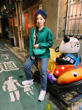 「TESTIFY（テスティファイ）のアイテム」を使った、Zooeyさん（レディース・165cm）の冬コーディネート