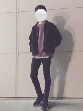 「リドム」｜「アイテム（カバーオール）」を使った、HARUさん（メンズ・175cm）の秋コーディネート