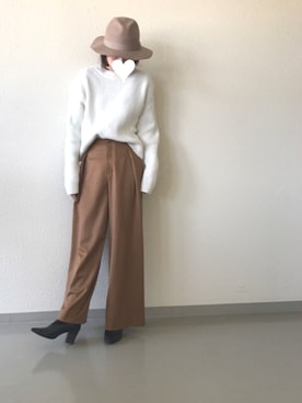 「Devinette」｜「アイテム（帽子）」を使った、haru_kaiさん（レディース・160cm）の冬コーディネート