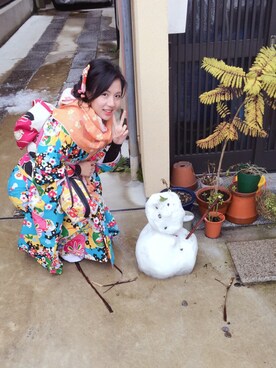 「UNKNOWN.（アンノウン）のアイテム（ドレス、その他）」を使った、twiggysung さん（レディース・153cm）の冬コーディネート