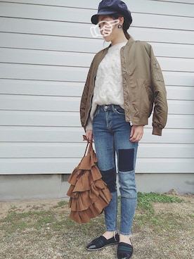 YamYさん（レディース・157cm）の冬コーディネート