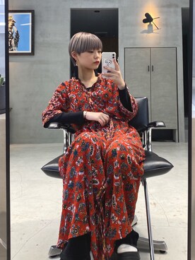 「アイテム（ワンピース/ドレス）」を使った、ハルカさん（レディース・162cm・10代）の春コーディネート