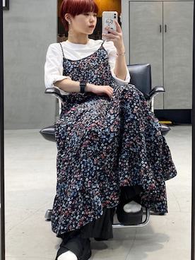 「アイテム（ワンピース/ドレス）」を使った、ハルカさん（レディース・162cm・10代）の夏コーディネート