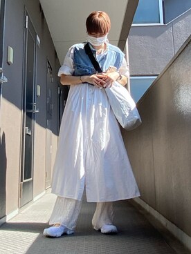 「アイテム（ワンピース/ドレス）」を使った、ハルカさん（レディース・162cm・10代）の夏コーディネート