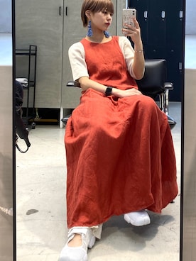 「アイテム（ワンピース/ドレス）」を使った、ハルカさん（レディース・162cm・10代）の夏コーディネート