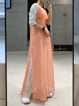 「アイテム（ワンピース/ドレス）」を使った、ハルカさん（レディース・162cm・10代）の夏コーディネート
